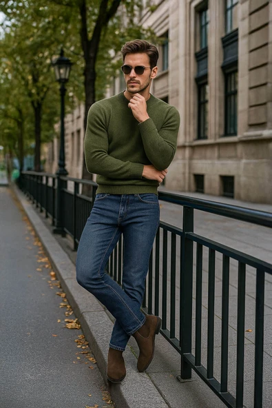 Erkek Jean Pantolon Mavi ürün görseli 1