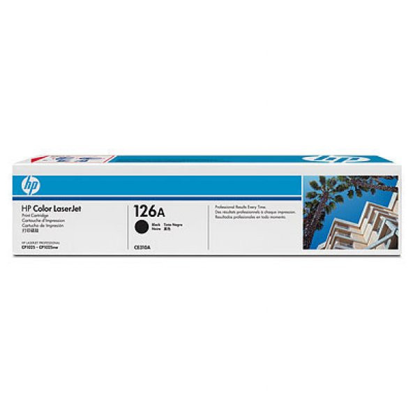 HP 126A Black Siyah 1.200 Sayfa Toner CE310A ürün görseli 1
