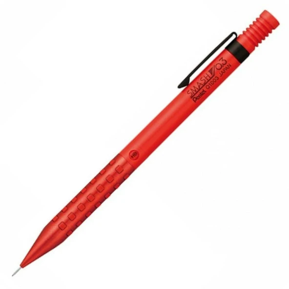 Pentel Smash Q1000 0.3 mm Mekanik Kurşun Kalem Kırmızı Q1003-PL6 ürün görseli 1