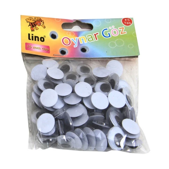 Lino Oynar Göz 15 mm 50li Paket ürün görseli 1