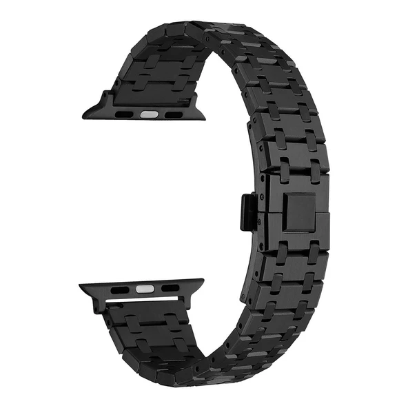 Gpack Apple Watch 4 5 44mm Kordon Şerit Dizayn Mat Görünüm Metal Krd83 ürün görseli 1