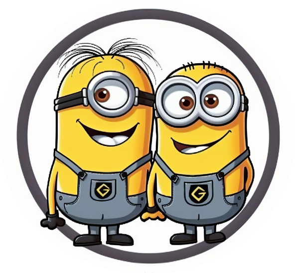Sticker Master Minions Motorsiklet, Kask,Laptop Ve Araç Sticker Çıkartma Etiket 14x15 Cm ürün görseli 1