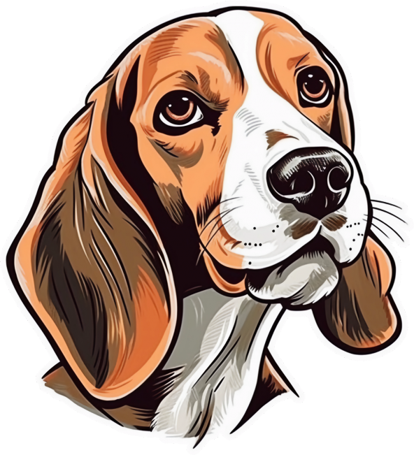 Sticker Master Tazı Beagle Motorsiklet, Kask , Laptop Ve Araç Oto Sticker Etiket Çıkartma 14x15 Cm ürün görseli 1