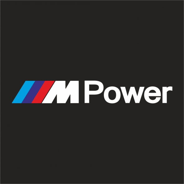Sticker Master Bmw M Power Sticker Oto Motor Etiket Beyaz 25 Cm ürün görseli 1