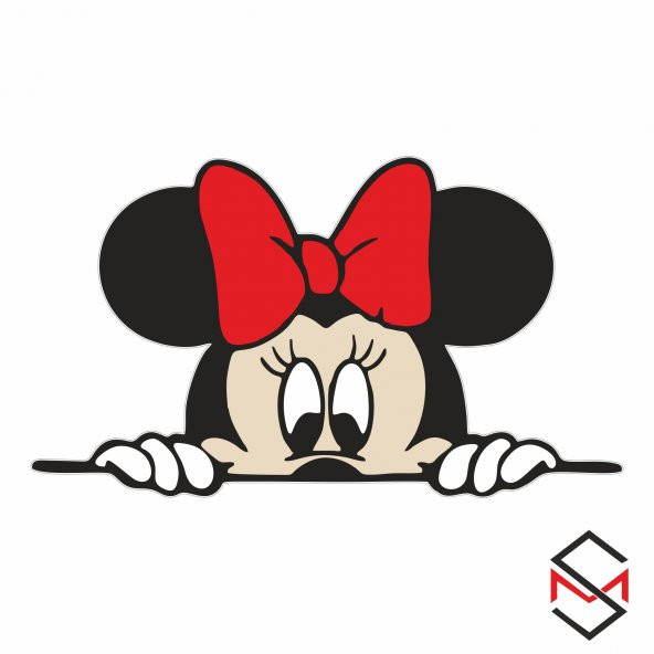 Sticker Master Mickey Mouse Sticker Oto Motor Laptop Pc Duvar 14x8  Cm ürün görseli 1
