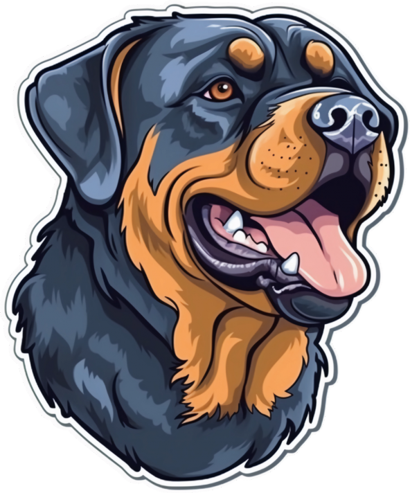 Sticker Master Rottweiler Motorsiklet, Kask , Laptop Ve Araç Oto Sticker Etiket Çıkartma 13x15 Cm ürün görseli 1