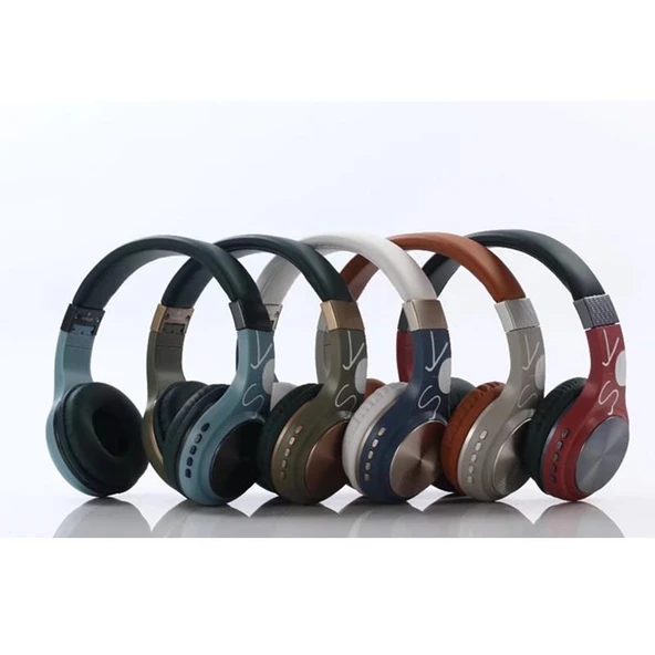 SY BT-1607 Kulaküstü Bluetooth Kulaklık Kırmızı - Resim 2
