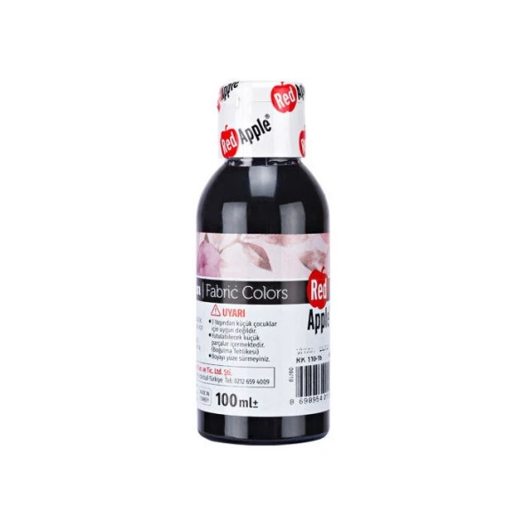 Red Apple Kumaş Boyası 100 ml Siyah ürün görseli 1