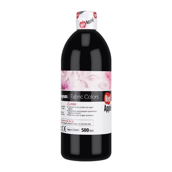 Red Apple Kumaş Boyası 500 ml. SİYAH ürün görseli 1