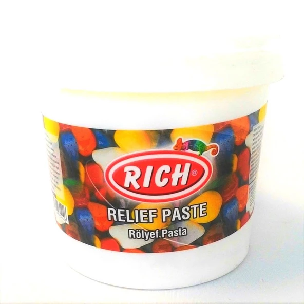 Rich Klasik Rölyef Pasta BEYAZ 1200 gr. ürün görseli 1