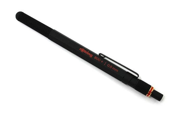Rotring 800+ Mekanik Kurşun Kalem + Dokunmatik Ekran Kalemi 0.5 mm SİYAH ürün görseli 1