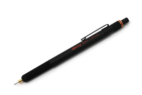 Rotring 800+ Mekanik Kurşun Kalem + Dokunmatik Ekran Kalemi 0.7 mm SİYAH ürün görseli 1