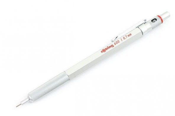 Rotring 600 Mekanik Kurşun Kalem 0.7 mm KROM ürün görseli 1