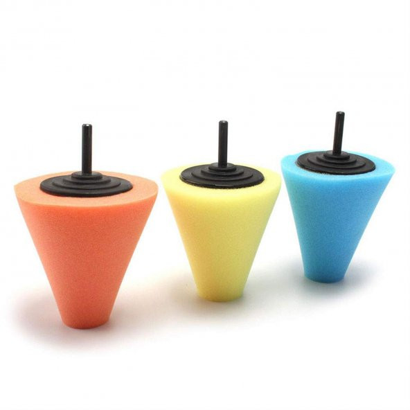 Pasta Cila Polisaj Süngeri Parlatma Pedi Seti 115 mm ( 3 PARÇA) ürün görseli 1