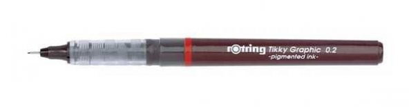 Rotring Tikky Graphic Teknik Çizim Kalemi 0.2 SİYAH ürün görseli 1