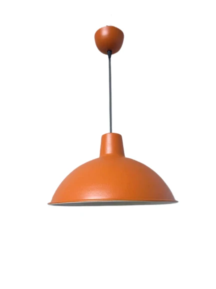 Rsylight Retro Metal Rustik Dekoratif Turuncu Tekli Sarkıt Avize çap:31 cm ürün görseli 1