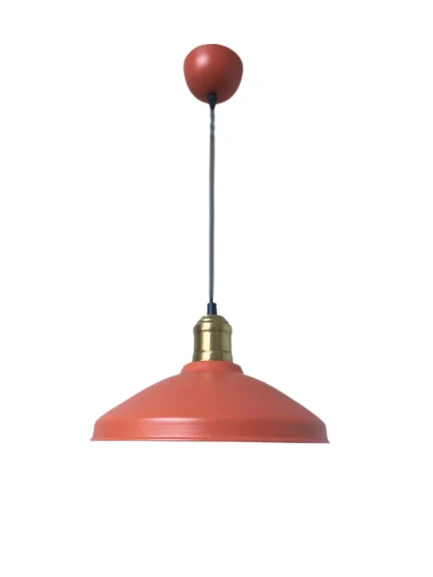 Rsylight Retro Metal Rustik Dekoratif Nar Çiçeği Tekli Sarkıt Avize çap:25 cm ürün görseli 1