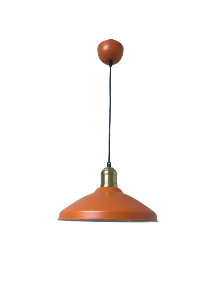 Rsylight Retro Metal Rustik Dekoratif Turuncu Tekli Sarkıt Avize çap:25 cm ürün görseli 1