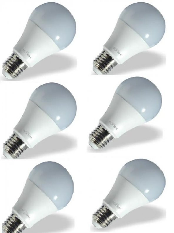 HELİOS  9W LED AMPÜL BEYAZ 6'LI HS2021 ürün görseli 1