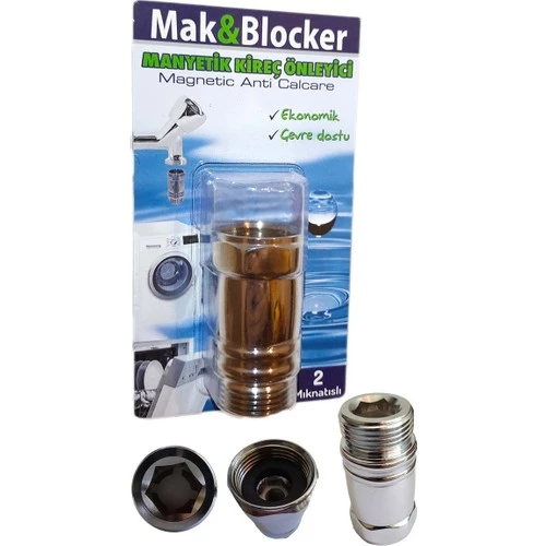 Mak & Blocker Çamaşır ve Bulaşık Makinesi Manyetik Kireç Önleyici 2 Mıknatıslı ürün görseli 1