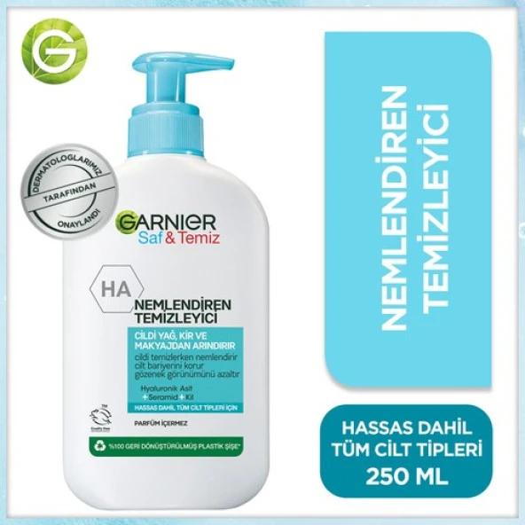 Garnier Saf & Temiz Nemlendiren Temizleyici 250 ml ürün görseli 1