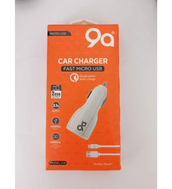 Type-C Oto Hızlı Şarj 3.1A  Çakmaklık Şarj Cihazı 2 USB ürün görseli 1