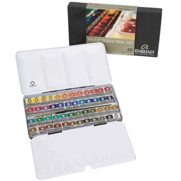 Rembrandt Water Colour Box Artist Sulu Boya 48 Renk Metal Kutu ürün görseli 1