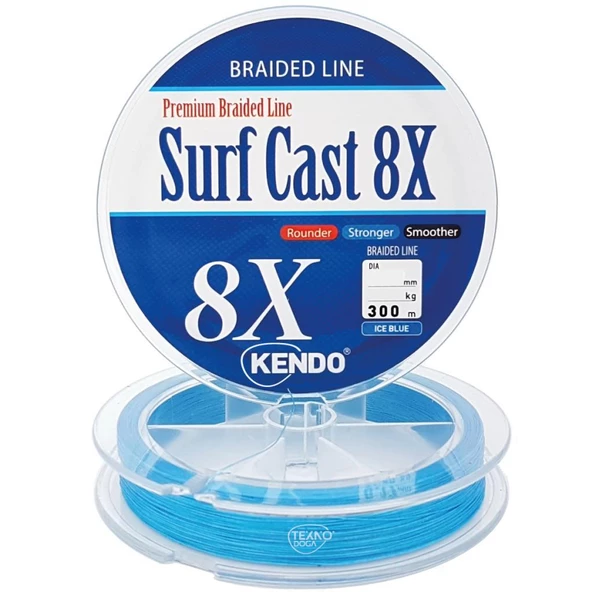 Kendo 300m Surf Cast 8x 8 Kat Örgü İp Olta Misinası Dynema ürün görseli 1