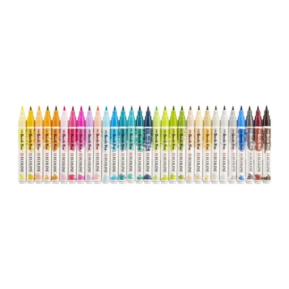 Talens Ecoline Brush Pen Fırça Uçlu Kalem 30 Renk Set İLAVE RENKLER ürün görseli 1