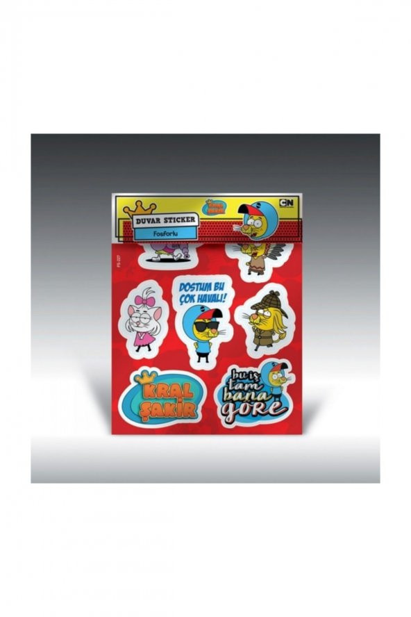 Kral Şakir Fosforlu Sticker Karanlıkta Parlayan Sticker ürün görseli 1