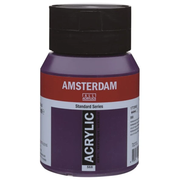 Talens Amsterdam Akrilik Boya 500 ml. 568 Permanent Blue Violet ürün görseli 1