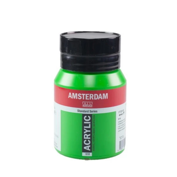 Talens Amsterdam Akrilik Boya 500 ml. 618 Permanent Green Light ürün görseli 1