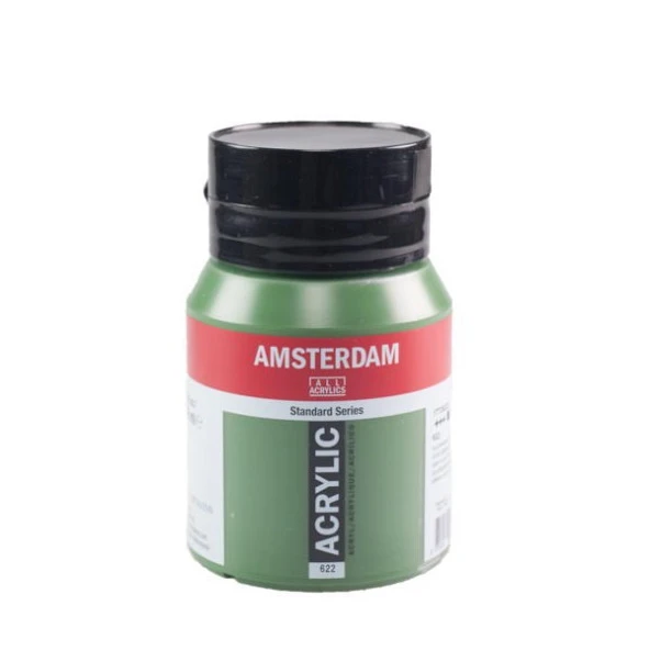 Talens Amsterdam Akrilik Boya 500 ml. 622 Olive Green Deep ürün görseli 1