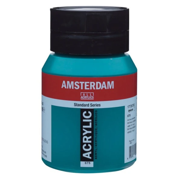 Talens Amsterdam Akrilik Boya 500 ml. 675 Phthalo Green ürün görseli 1