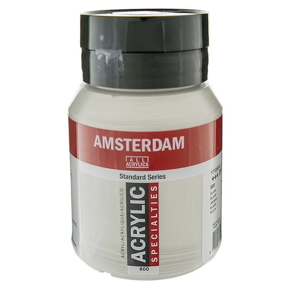 Talens Amsterdam Akrilik Boya 500 ml. 800 Silver ürün görseli 1
