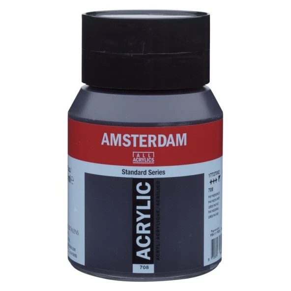 Talens Amsterdam Akrilik Boya 500 ml. 708 Paynes Grey ürün görseli 1
