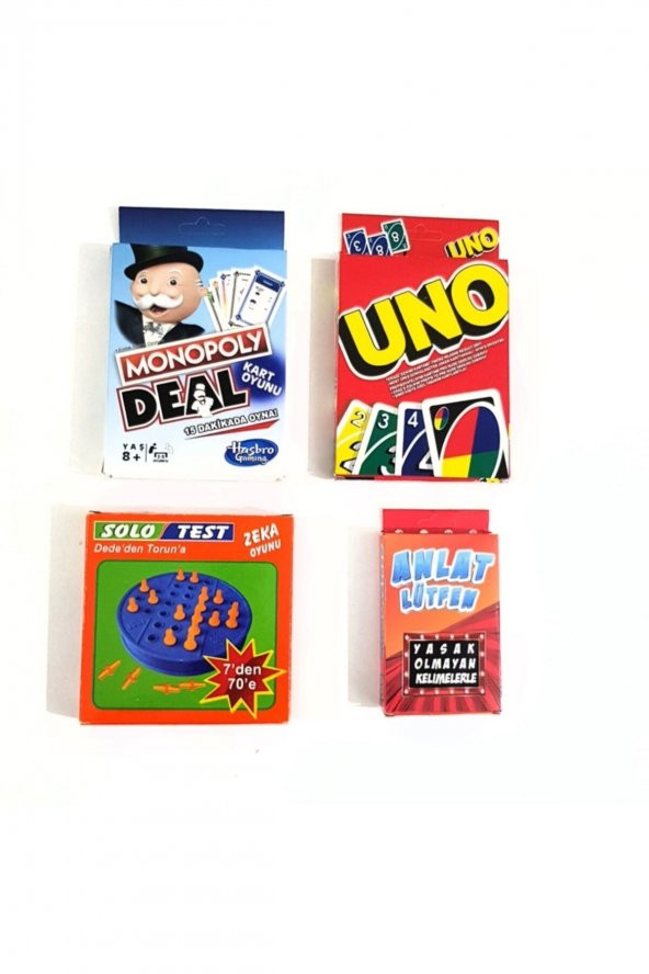 4lü Set  Gurup Oyun Kutu oyunları ürün görseli 1