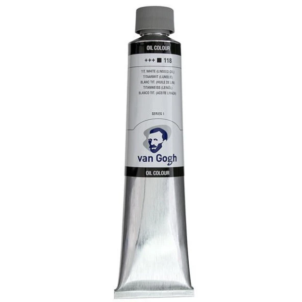 Talens Van Gogh Yağlı Boya 200 ml. 118 Titanium White (Linseed Oil) ürün görseli 1