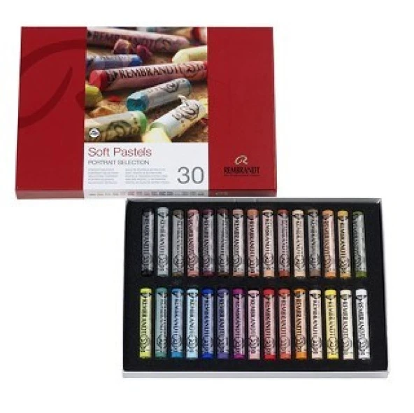 Talens Rembrandt Soft Pastel Boya 30 Renk Tam Boy Portre ürün görseli 1