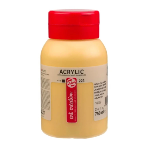 Talens Art Creation Akrilik Boya 750 ml. 223 Naples Yellow Deep ürün görseli 1