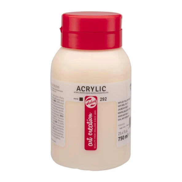 Talens Art Creation Akrilik Boya 750 ml. 292 Naplea Yellow Red Light ürün görseli 1
