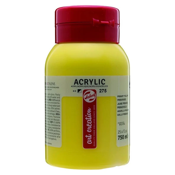 Talens Art Creation Akrilik Boya 750 ml. 275 Primary Yellow ürün görseli 1