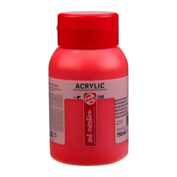 Talens Art Creation Akrilik Boya 750 ml. 398 Naphthol Red Medium ürün görseli 1
