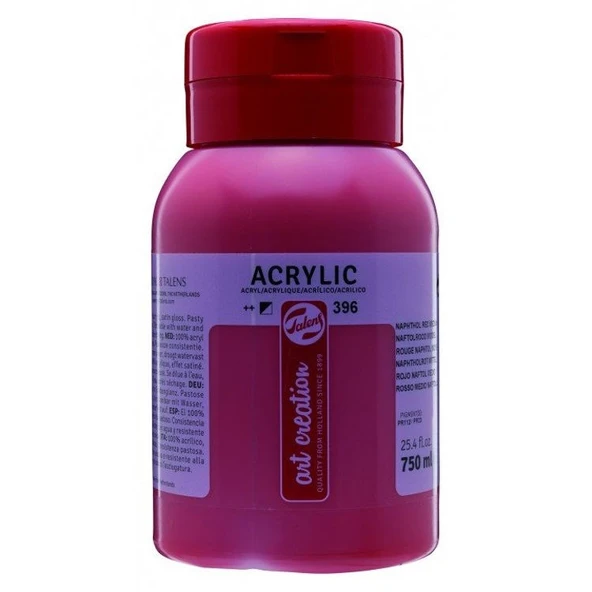 Talens Art Creation Akrilik Boya 750 ml. 396 Naphthol Red Medium ürün görseli 1