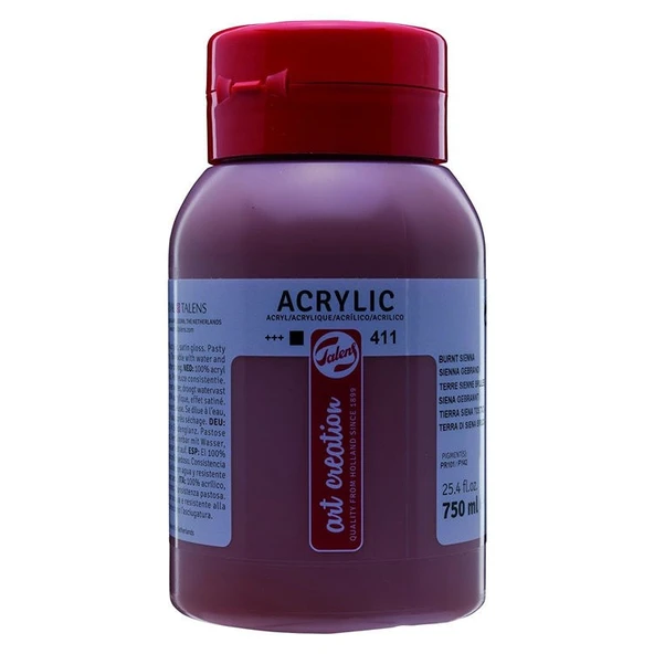 Talens Art Creation Akrilik Boya 750 ml. 411 Burnt Sienna ürün görseli 1