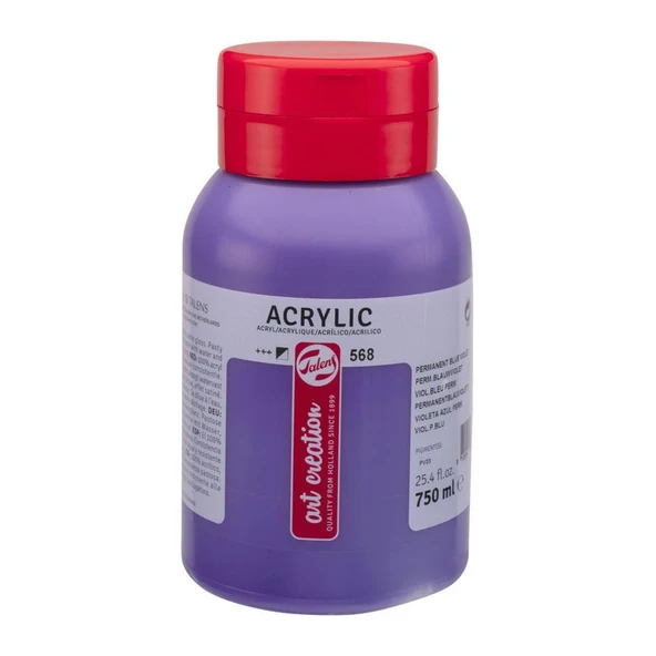 Talens Art Creation Akrilik Boya 750 ml. 568 Permanent Blue Violet ürün görseli 1