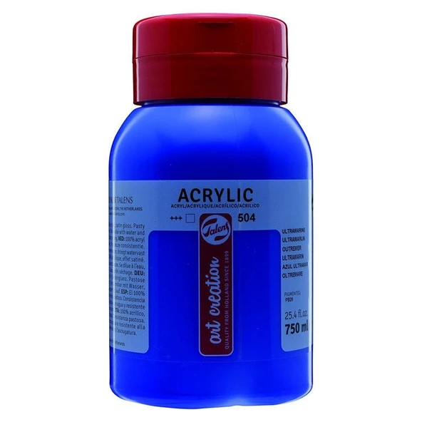 Talens Art Creation Akrilik Boya 750 ml. 504 Ultramarine ürün görseli 1