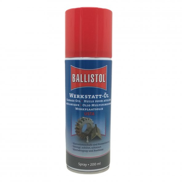 Ballistol Usta Sprey Yağ 200ml Silah Kapı Kilit Zincir HerŞeyİçin Yağ ürün görseli 1