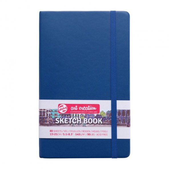 Talens Art Creation Sketchbook Sert Kapak Eskiz Defteri 140 gr 13x21 cm 80 yp NAVY BLUE ürün görseli 1