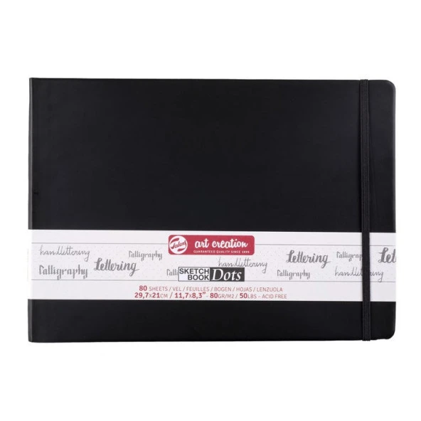 Talens Art Creation Sketchbook Dots Noktalı Eskiz Defteri Yumuşak Kapak 80 gr 29,7x21 cm 80 yp Yatay ürün görseli 1
